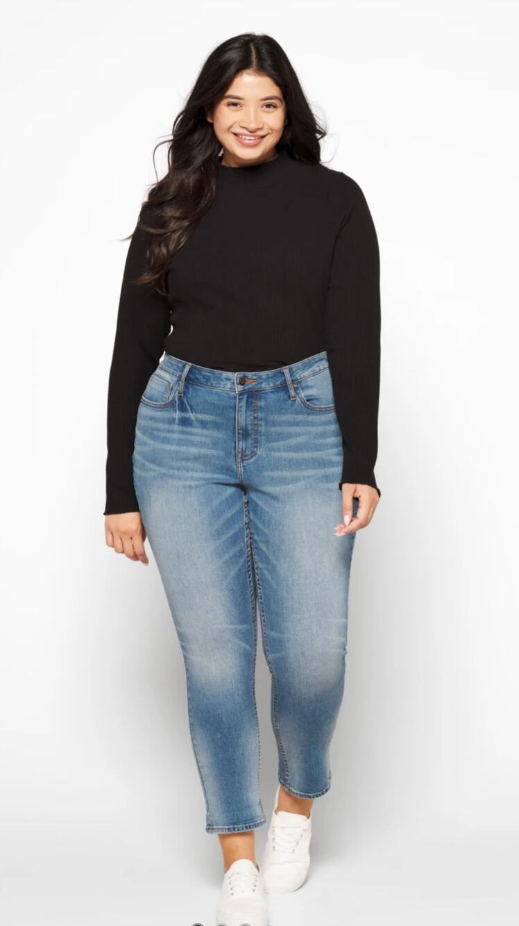 Vigils Thompson Tomboy Jeans Womens Plus Size 16 Medium Wash Mid Rise Ankle